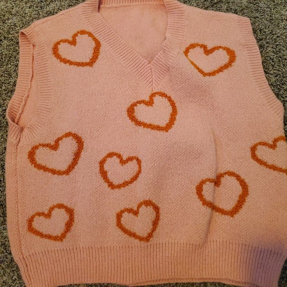 Heart sweater vest